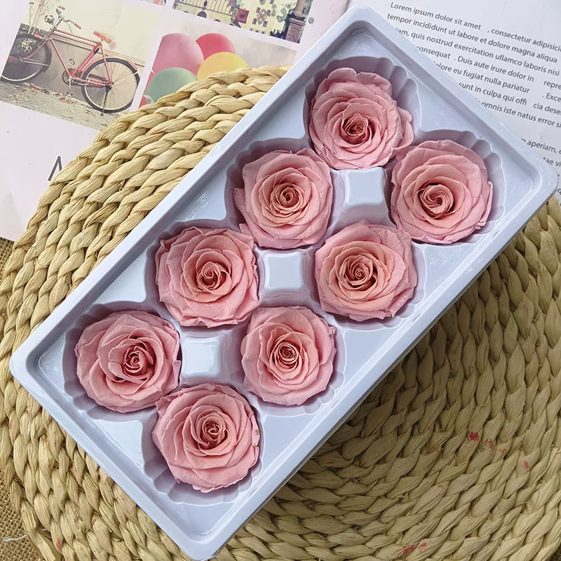 Иммортальная/бессмертная цветочная Diy материал роза B-уровня real flower засушенные цветы высококлассный ручной букет капучино набор целая коробка