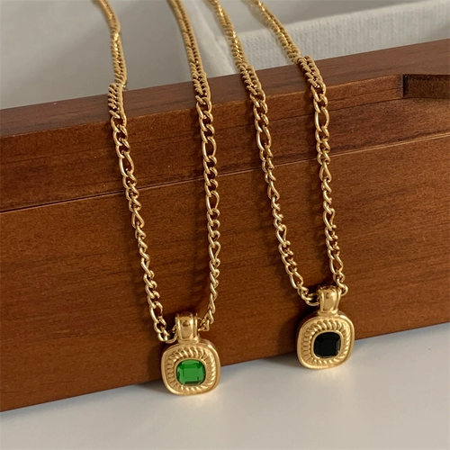 Дизайнерское брендовое ожерелье с косичкой из нержавеющей стали, цепочка до ключиц, европейский стиль