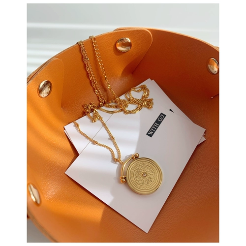 Брендовые небольшие дизайнерские изысканные монеты, ожерелье, свитер, Испания