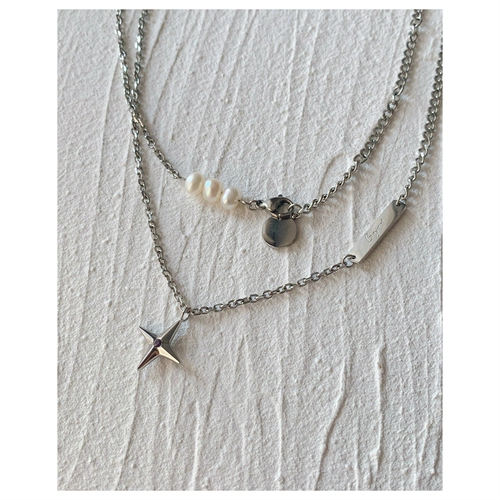 Натуральное ожерелье, небольшая дизайнерская цепочка до ключиц, не выцветает, простой и элегантный дизайн