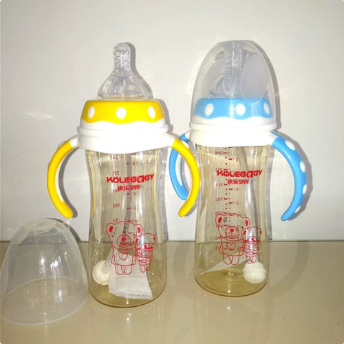 Автоматическая антиколиковая бутылочка для кормления для новорожденных, трубочка, детская ручка, широкое горлышко