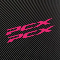 Розовая наклейка