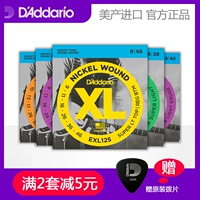 Dadrio Power Guitar String exl Nickel Talting Series серия exl110 exl120 гитарная строка набор 6