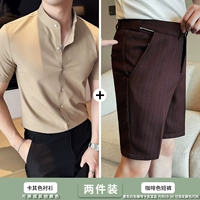 Хаки кофейные шорты, комплект