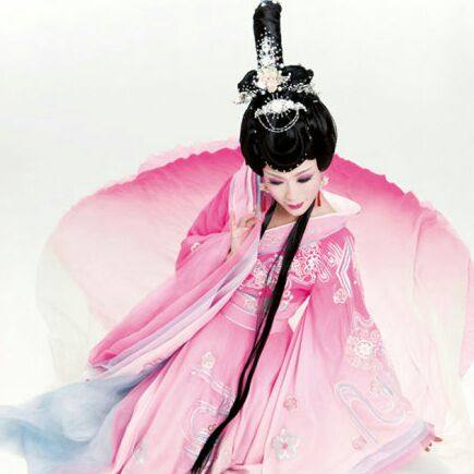 古装唐装汉服大唐拖尾贵妃服装仙女古装美公主演出服装华丽贵妃装