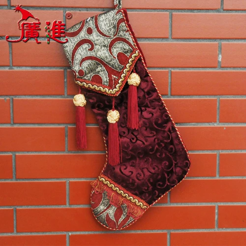 Рождественский красный декор, носки, гольфы, подарок на день рождения