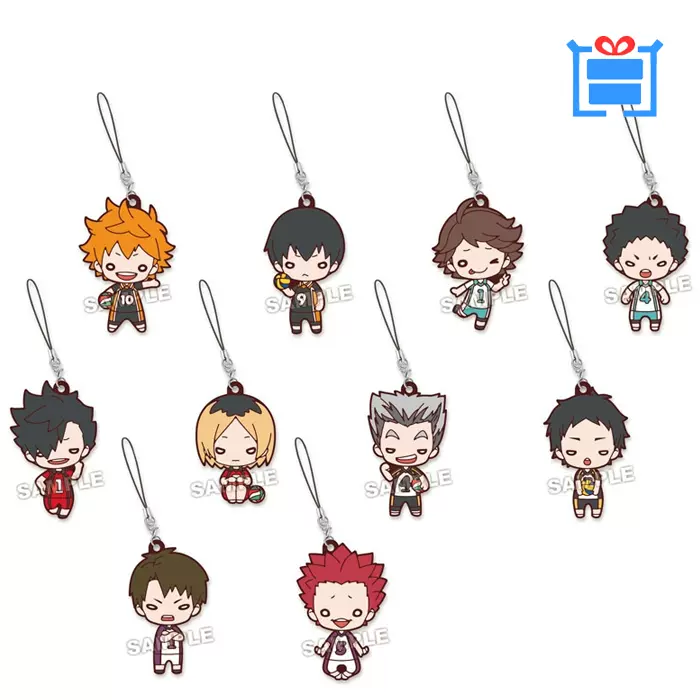 日单正版散货橡胶挂件排球少年名言名场面影山及川黑尾