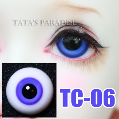 taobao agent 4 points, 6 minutes, 3 points, uncle BJD baby with 14mm16mm18mm eyeball TC-06 Pu Lanze black pupil glass eyes