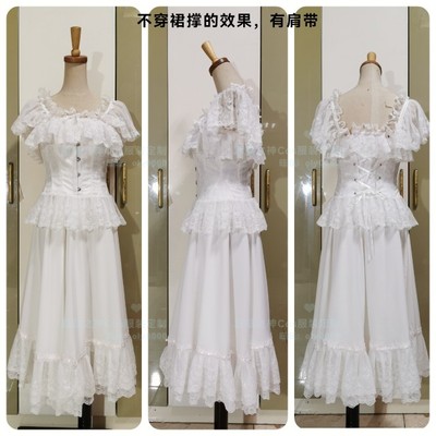 taobao agent Oly-black deacon Elizabeth COS clothing custom bouquet skirt white dress customization can be daily
