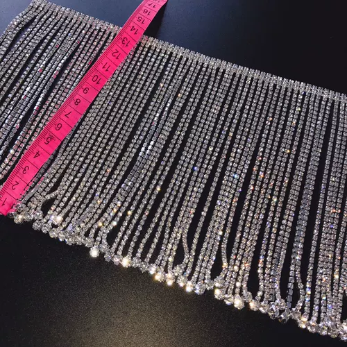 Джинсовая бриллиантовая цепь с кисточками, дизайнерское ожерелье, аксессуары