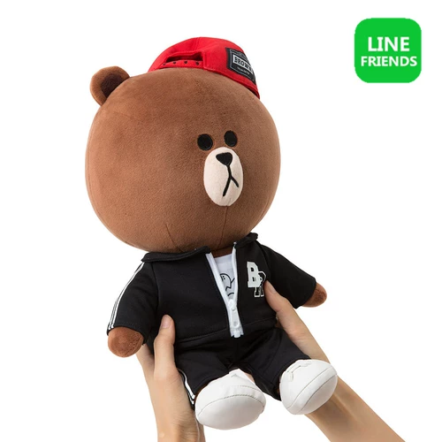 Line friends, плюшевая кукла, модная игрушка в стиле хип-хоп, Южная Корея