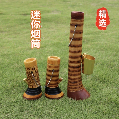 Карбонизированная мини -цигаретная трубка бамбуковая головка