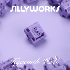 Вал sillyworks风信子轴v2u全紫hyacinth switch v2u机械键盘mx线性轴