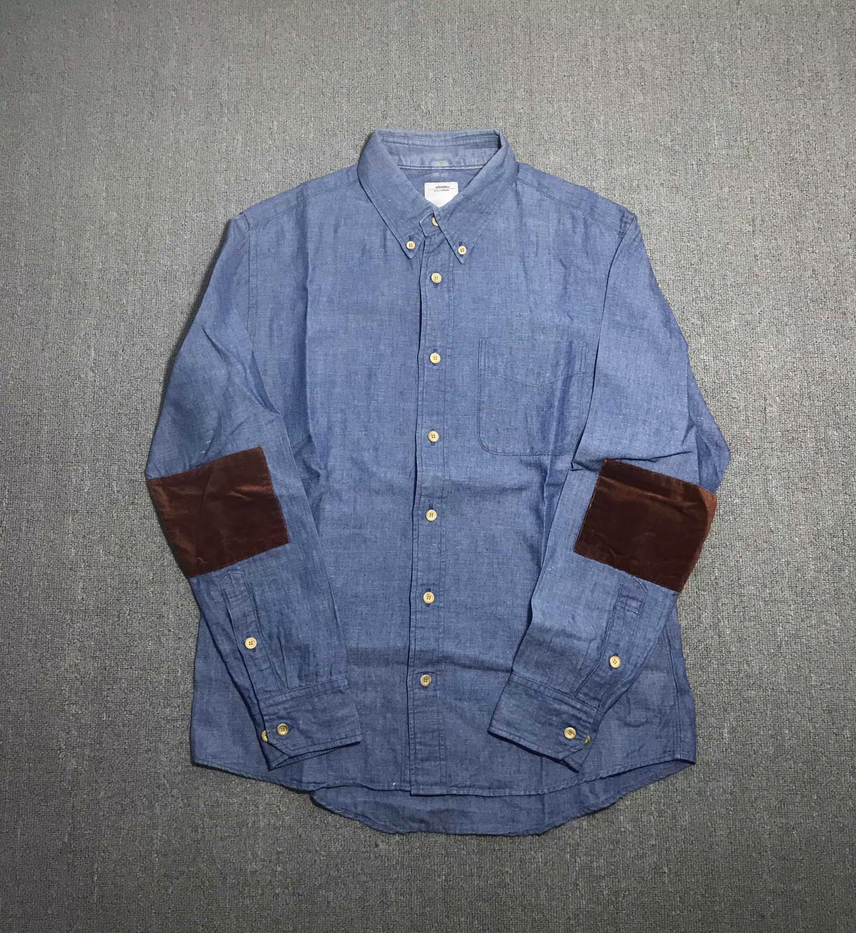 现货特价VISVIM CUNNINGHAM SMOCK DAMAGED MOLESKIN 蓝染夹克- Taobao