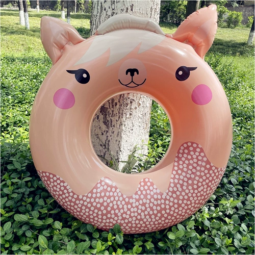 Мультяшный плавательный круг для школьников, надувная альпака, начальная и средняя школа, котенок, кот, подходит для подростков