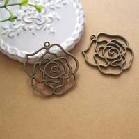 Бронзовый цвет один 41 -миллиметровый полые большие розы 1 (сделайте 7 выстрелов 10)