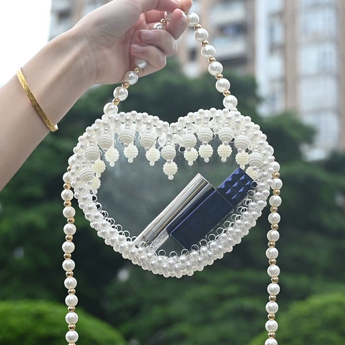 Браслет из бисера ручной работы из жемчуга, креативный набор материалов, аксессуар, плетеные бусины, сумка через плечо, DIY