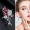 Pink Diamond Elegant Orchid brooch+Pink Diamond Earrings