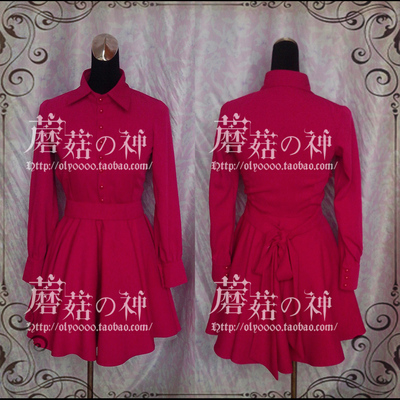 taobao agent Red clothing, dress, cosplay, Lolita style