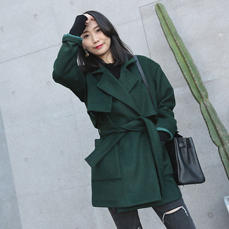 【毛呢大衣】_腰带大衣图片_腰带毛呢大衣价格_搭配分享 - 爱逛街
