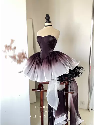 [POSHEPOSE Chuling Haute Couture Ruxin·Только один магазин] Платье Black Swan Dress в наличии