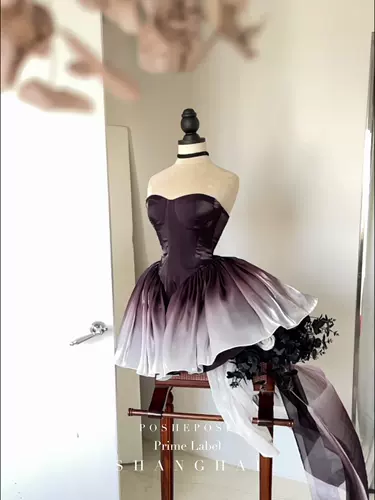 [POSHEPOSE Chuling Haute Couture Ruxin·Только один магазин] Платье Black Swan Dress в наличии