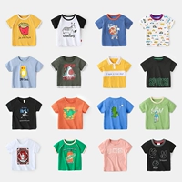 Детская футболка с коротким рукавом для мальчиков, топ, летняя одежда, жилет, рубашка, детская одежда, в западном стиле