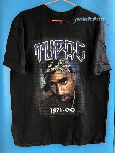 Британская версия TUPAC 2PAC -MARAL Office 1971 Официальный подлинный T -Fork C330