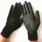 Ruifu 518 mỏng màu đen phủ PU lòng bàn tay chống trượt chống tĩnh điện thoáng khí chống mài mòn phủ cao su bảo hộ lao động Găng tay bảo hộ lao động 