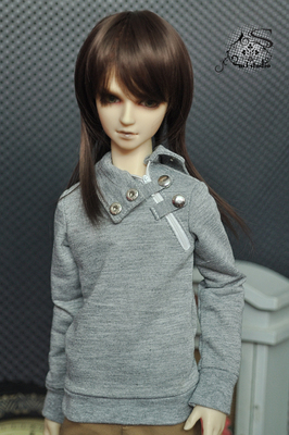taobao agent M3 BJD baby jacket 3 points 4 points HID uncle gray sediment zipper long -sleeved sweater spot