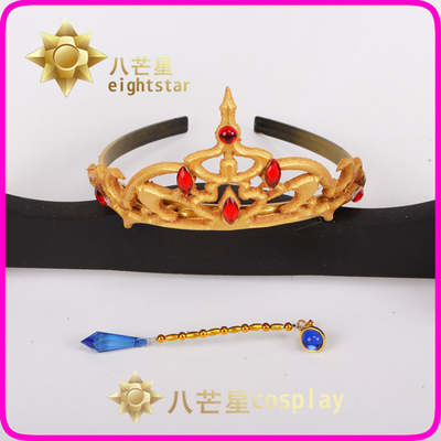 taobao agent [Eight Mangxing] Bump World Rose War Anti -repair hidden version of the crown head jewelry ear clip COS props