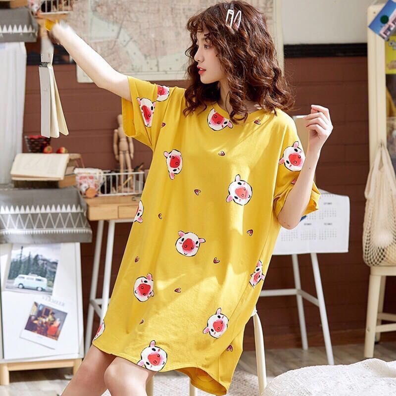 Internet celebrity pig yellow skirt (thin style, not cotton)