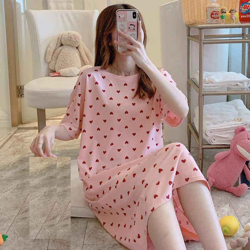 Pink polka dot skirt (thin, not cotton)