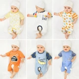Детская хлопковая летняя одежда для раннего возраста для новорожденных, боди для девочек, 3 мес.