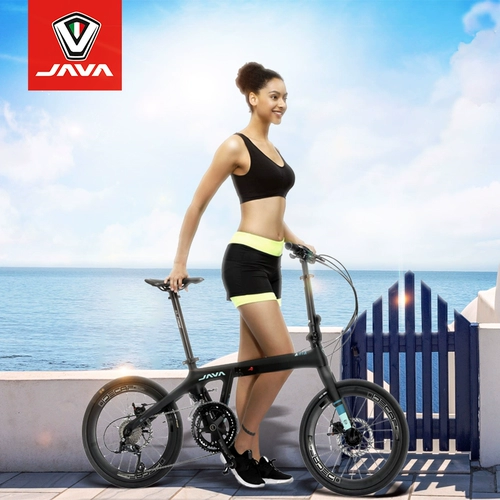 Складной складной велосипед с дисковыми тормозами из углеродного волокна подходит для мужчин и женщин, 18 скоростей