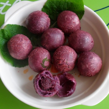 肯德基紫薯球图片