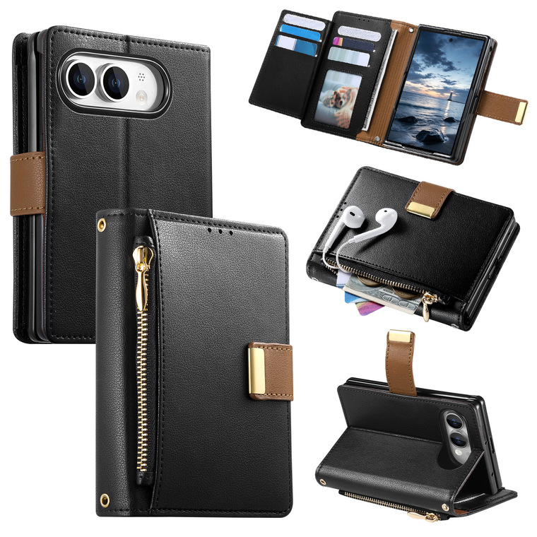 Golden Retriever Card Slot Leather Stand Flip Foldable iPhone Case
