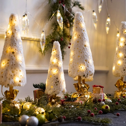 Атмосферная ткань, блестящий рождественский декор для отеля