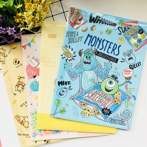 Nuby, Дисней, японская мультяшная папка, 10 штук, 8 штук