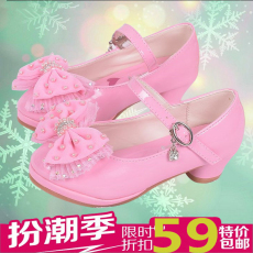 儿童高跟鞋女公主水晶_儿童高跟鞋女公主水晶