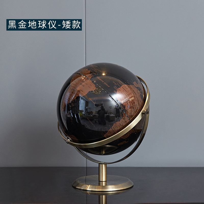 European style light luxury globe creative crafts metal ornaments modern living room office desktop home decorations