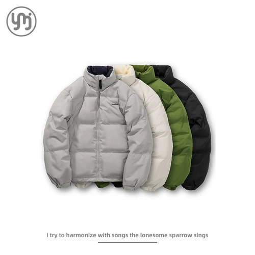 Бархатная утепленная демисезонная короткая куртка подходит для мужчин и женщин, для влюбленных, утиный пух, оверсайз, набивка пером