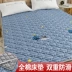 Nệm bọc nệm giường nệm mỏng bốn phần mỏng 1,8 × 2,0 mét 1,5m có thể giặt bông chống trượt hộ gia đình - Nệm