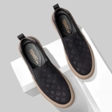 Мужская обувь, лето 2025, весенне-осенние новые парусиновые туфли, мужская тканевая обувь, повседневные модные дышащие туфли без шнуровки для ленивых досок