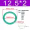 Vòng chữ O cao su flo có đường kính ngoài 11,5/12/12,5/13/13,5/14/14,5/15/15,5/16/16,5*2 phớt thủy lực 