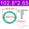 Đường kính trong của vòng chữ O cao su flo 77,5/80/82/82,5/85/87,5/90/92,5/95/97,5*2,65 phớt dầu thủy lực 