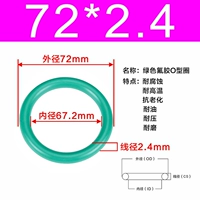 Внешний диаметр зеленого фтора 72*2,4 [5]