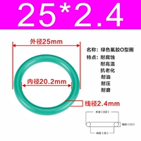 Зеленый фториновый наружный диаметр 25*2,4 [10]