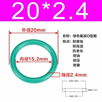 Зеленый фториновый наружный диаметр 20*2,4 [20]