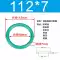 Vòng đệm kín Vòng chữ O cao su flo đường kính trong 24--1000mm Độ dày 7mm Chống ăn mòn và nhiệt độ cao Vòng chữ O thương hiệu Mingxin phớt thủy lực nok 